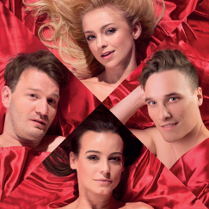 Baner promujący wydarzenie. Nazwa wydarzenia i zdjęcie artystów.