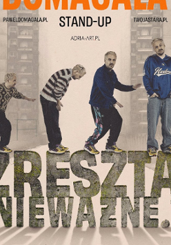 Baner promujący wydarzenie. Nazwa wydarzenia i zdjęcie artysty.