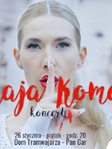 Baner promujący wydarzenie. Nazwa wydarzenia, data i zdjęcie Artystki.