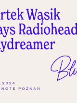 Baner promujący wydarzenie. Nazwa wydarzenia i zdjęcie artysty.