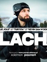 Baner promujący wydarzenie. Nazwa wydarzenia i zdjęcie artysty.