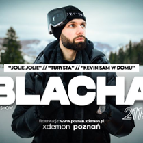 Baner promujący wydarzenie. Nazwa wydarzenia i zdjęcie artysty.