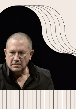 Baner promujący wydarzenie. Nazwa wydarzenia i zdjęcie artysty.