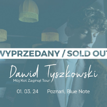 Baner promujący wydarzenie. Nazwa wydarzenia i zdjęcie artysty.