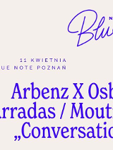 Baner promujący wydarzenie. Nazwa wydarzenia i zdjęcie artysty.