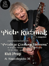 Baner promujący wydarzenie. Nazwa wydarzenia i zdjęcie artysty.