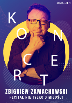 Baner promujący wydarzenie. Nazwa wydarzenia i zdjęcie artysty.