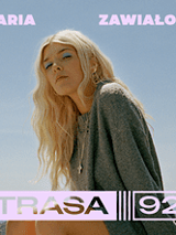 Baner promujący wydarzenie. Nazwa wydarzenia i zdjęcie artystki.