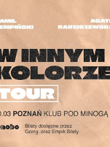 Baner promujący wydarzenie. Nazwa wydarzenia i zdjęcie artystów.