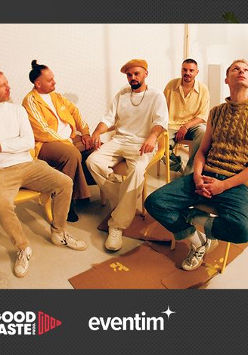 Baner promujący wydarzenie. Nazwa wydarzenia i zdjęcie artystów.