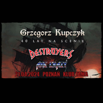 Baner promujący wydarzenie. Nazwa wydarzenia i zdjęcie artystów.