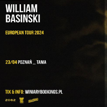 Baner promujący wydarzenie. Nazwa wydarzenia i zdjęcie artysty.