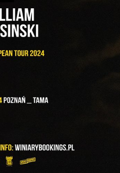 Baner promujący wydarzenie. Nazwa wydarzenia i zdjęcie artysty.