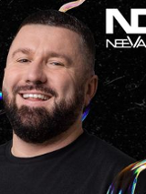 Baner promujący wydarzenie. Nazwa wydarzenia i zdjęcie artysty.