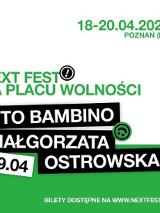 Baner promujący wydarzenie. Nazwa wydarzenia i zdjęcie artystów.