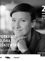 Baner promujący wydarzenie. Nazwa wydarzenia, data i zdjęcie Artystki.