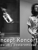 Baner promujący wydarzenie. Nazwa wydarzenia i zdjęcie artystów.