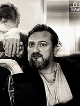 Baner promujący wydarzenie. Nazwa wydarzenia i zdjęcie artystów.