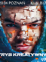 Baner promujący wydarzenie. Nazwa wydarzenia i zdjęcie artysty.