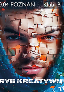 Baner promujący wydarzenie. Nazwa wydarzenia i zdjęcie artysty.