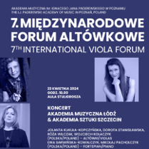 Baner promujący wydarzenie. Nazwa wydarzenia, data i zdjęcie Artystów.