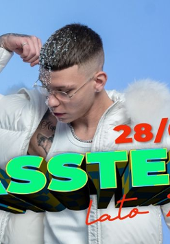 Baner promujący wydarzenie. Nazwa wydarzenia i zdjęcie artysty.