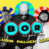 Baner promujący wydarzenie. Nazwa wydarzenia i zdjęcie artystów.