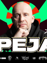 Baner promujący wydarzenie. Nazwa wydarzenia i zdjęcie artysty.