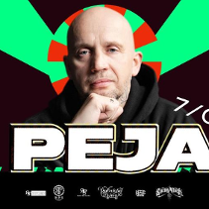 Baner promujący wydarzenie. Nazwa wydarzenia i zdjęcie artysty.