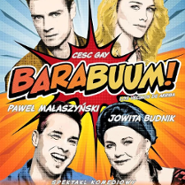 Baner promujący wydarzenie. Nazwa wydarzenia i zdjęcie artystów.