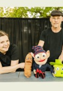 Baner promujący wydarzenie. Nazwa wydarzenia i zdjęcie artystów.