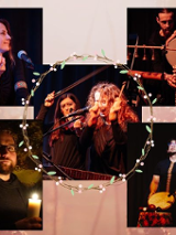 Baner promujący wydarzenie. Nazwa wydarzenia i zdjęcie artystów.