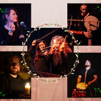 Baner promujący wydarzenie. Nazwa wydarzenia i zdjęcie artystów.