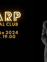 Baner promujący wydarzenie. Nazwa wydarzenia i zdjęcie artysty.