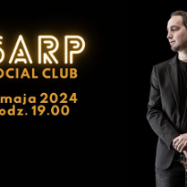 Baner promujący wydarzenie. Nazwa wydarzenia i zdjęcie artysty.