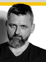 Baner promujący wydarzenie. Nazwa wydarzenia i zdjęcie artysty.