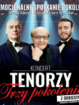 Baner promujący wydarzenie. Nazwa wydarzenia i zdjęcie artystów.