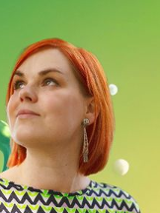 Baner promujący wydarzenie. Nazwa wydarzenia i zdjęcie artystki.