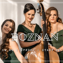 Baner promujący wydarzenie. Nazwa wydarzenia i zdjęcie artystek.