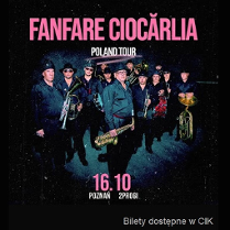 Baner promujący wydarzenie. Nazwa wydarzenia i zdjęcie artystów.