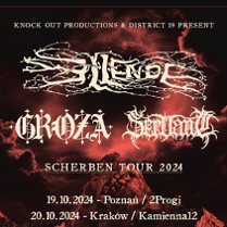 Baner promujący wydarzenie. Nazwa wydarzenia i zdjęcie artystów.