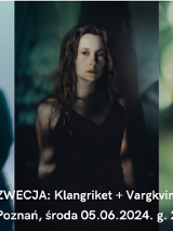 Baner promujący wydarzenie. Nazwa wydarzenia i zdjęcie artystów.