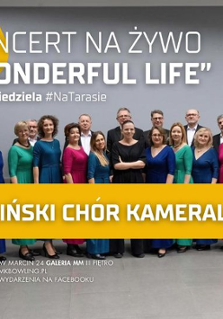 Baner promujący wydarzenie. Nazwa wydarzenia i zdjęcie artystów.