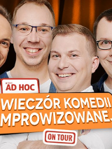 Baner promujący wydarzenie. Nazwa wydarzenia, data i zdjęcie Artystów.