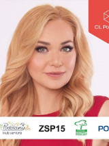 Baner promujący wydarzenie. Nazwa wydarzenia, data i zdjęcie Artystki.