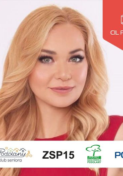 Baner promujący wydarzenie. Nazwa wydarzenia, data i zdjęcie Artystki.