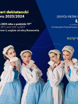 Baner promujący wydarzenie. Nazwa wydarzenia i zdjęcie artystów.