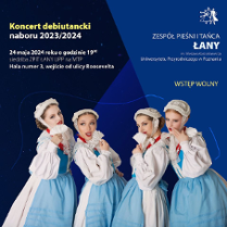 Baner promujący wydarzenie. Nazwa wydarzenia i zdjęcie artystów.