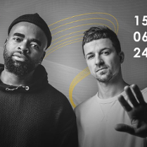 Baner promujący wydarzenie. Nazwa wydarzenia, data i zdjęcie Artystów.