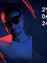 Baner promujący wydarzenie. Nazwa wydarzenia, data i zdjęcie Artysty.